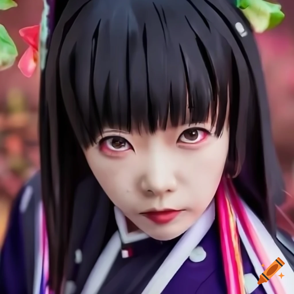 Kanao Tsuyuri from Demon Slayer as a real human