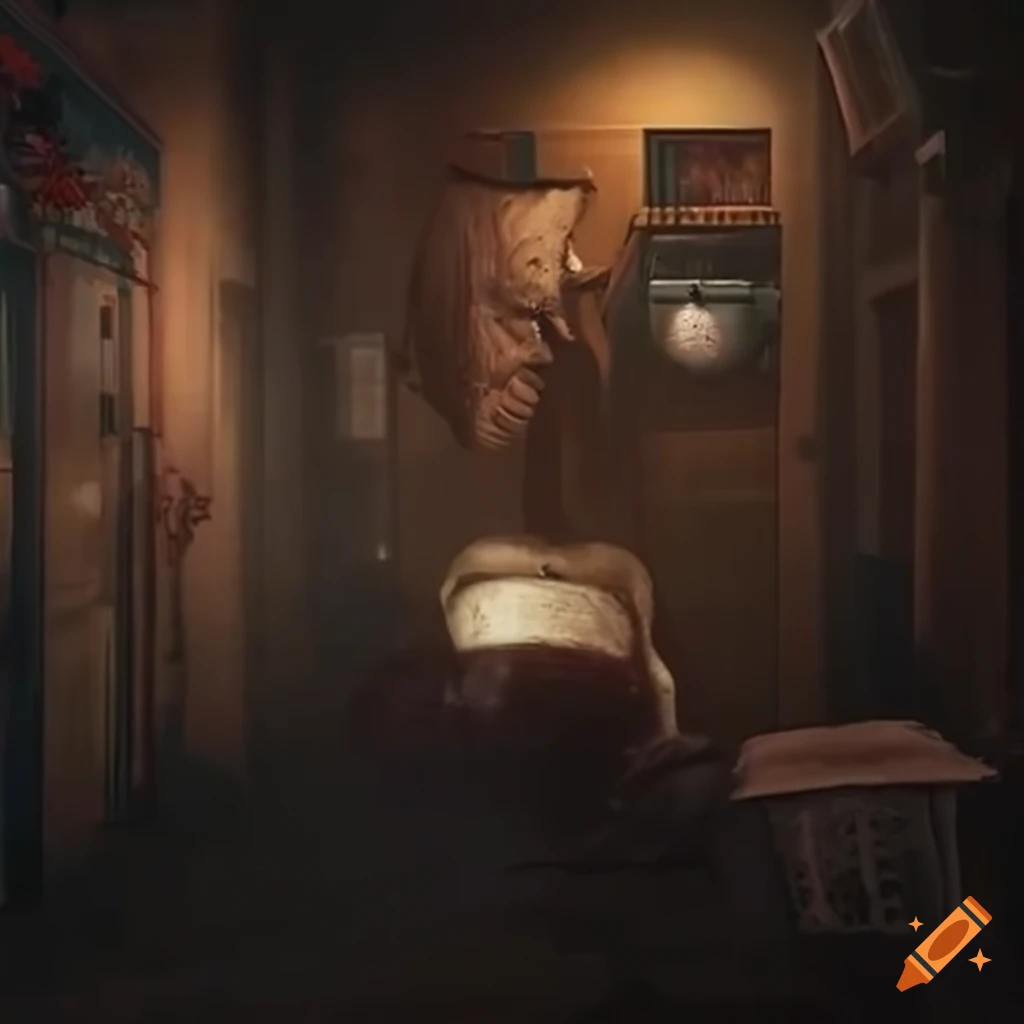 Realistic flying toasters on a surreal street