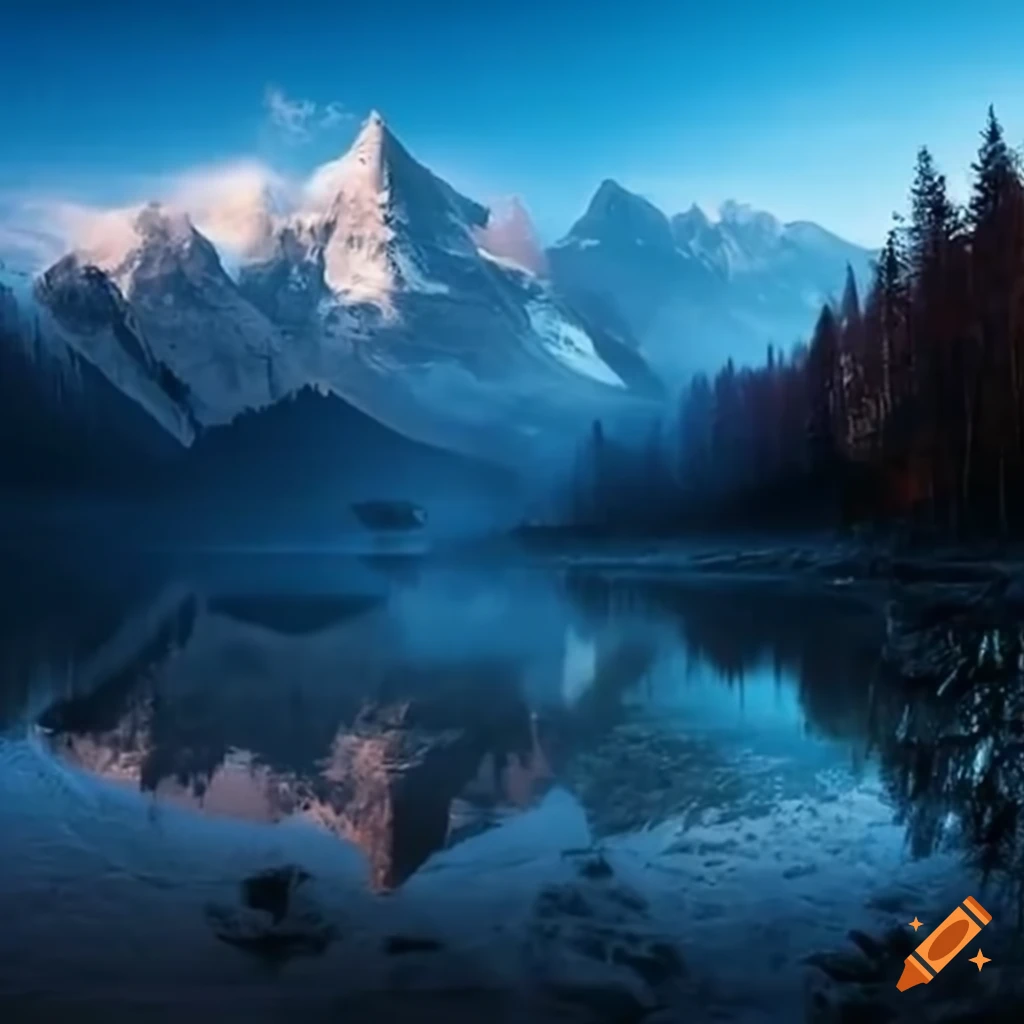 Mountains night rain