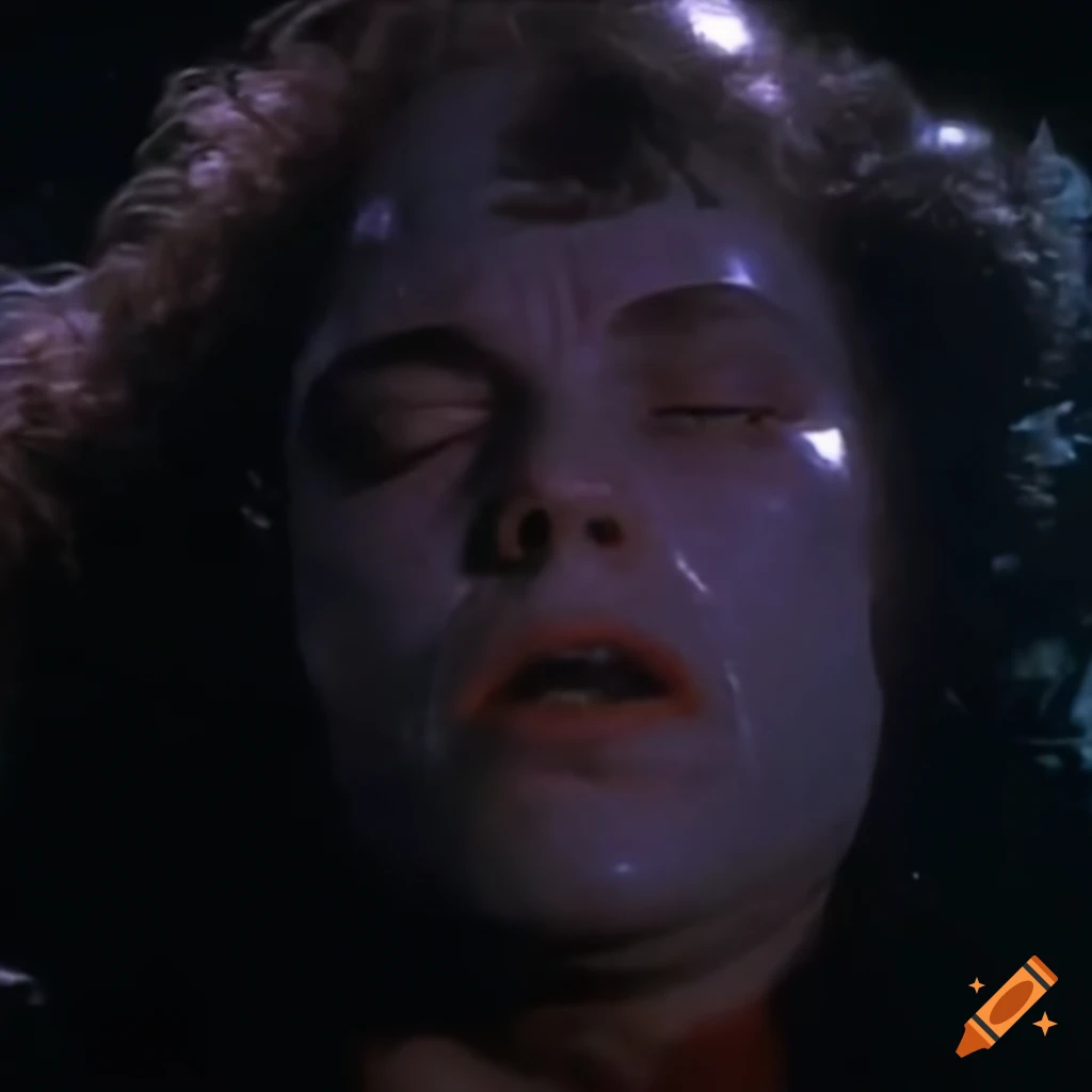 90's movie closeup of disheveled Ellen Ripley as the main villainess