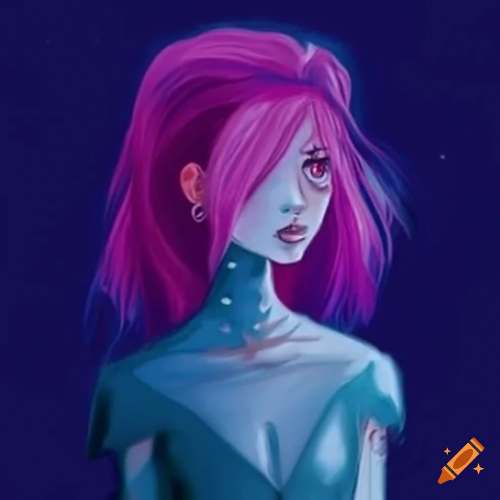 Princess Zero watching her city burn