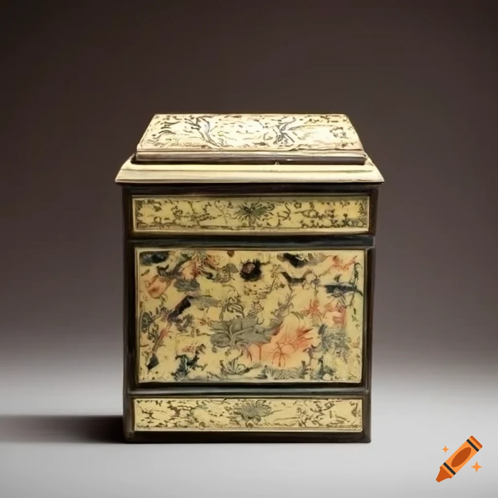 Antique Chinese lacquered white box