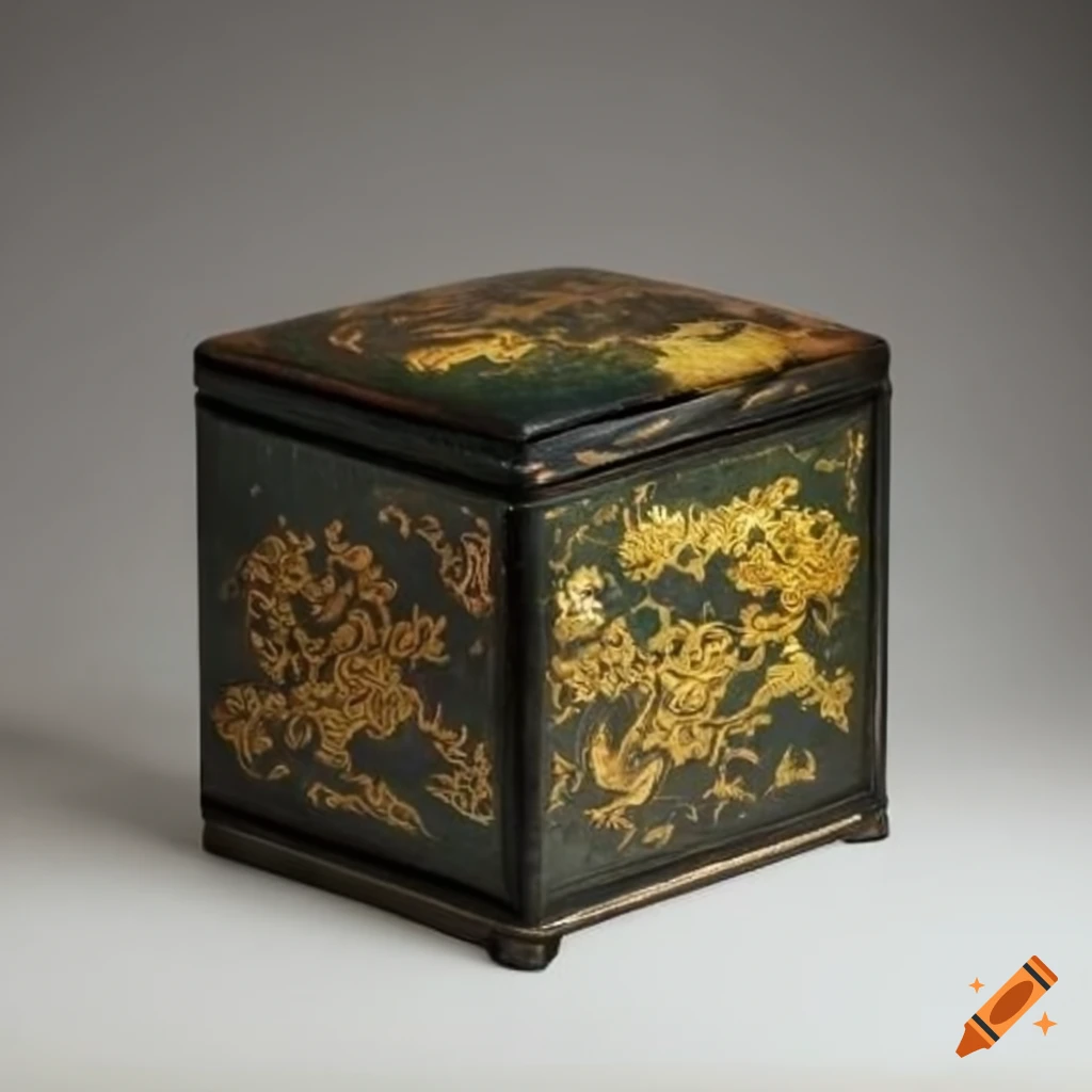 Antique Chinese lacquered white box