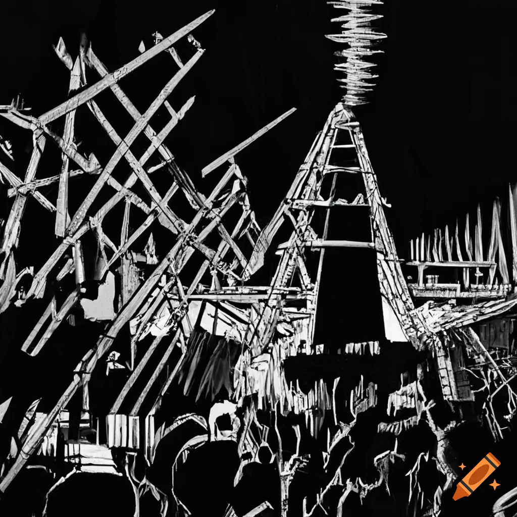 Rave party near Duga-3 array antenna