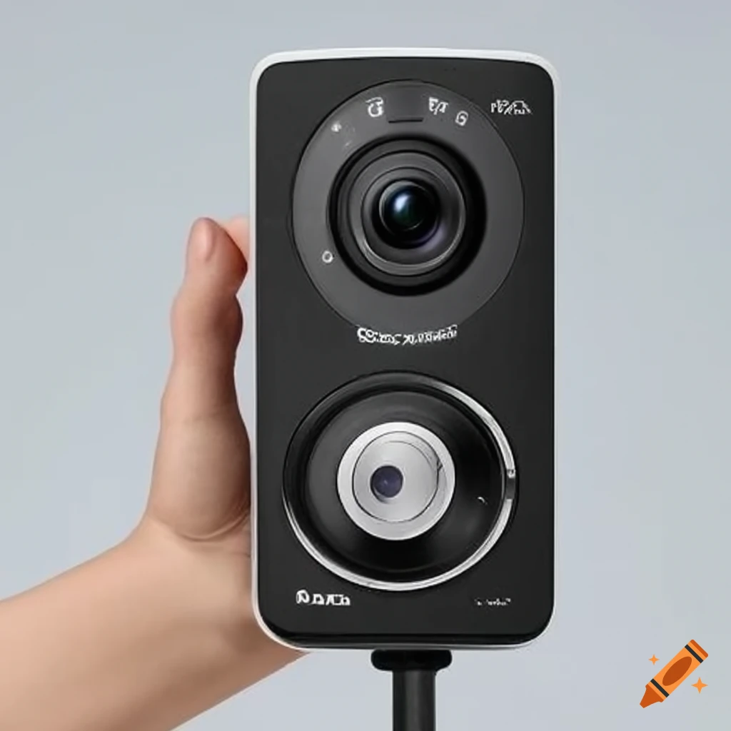 Vertical baby monitor with camera and screen