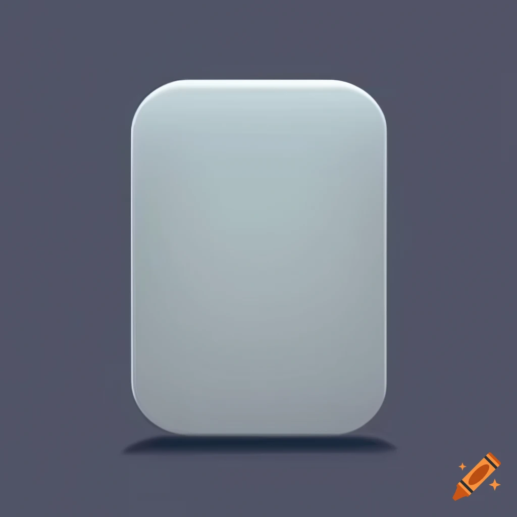 Elegant rounded white button with neumorphic design on a clean backdrop