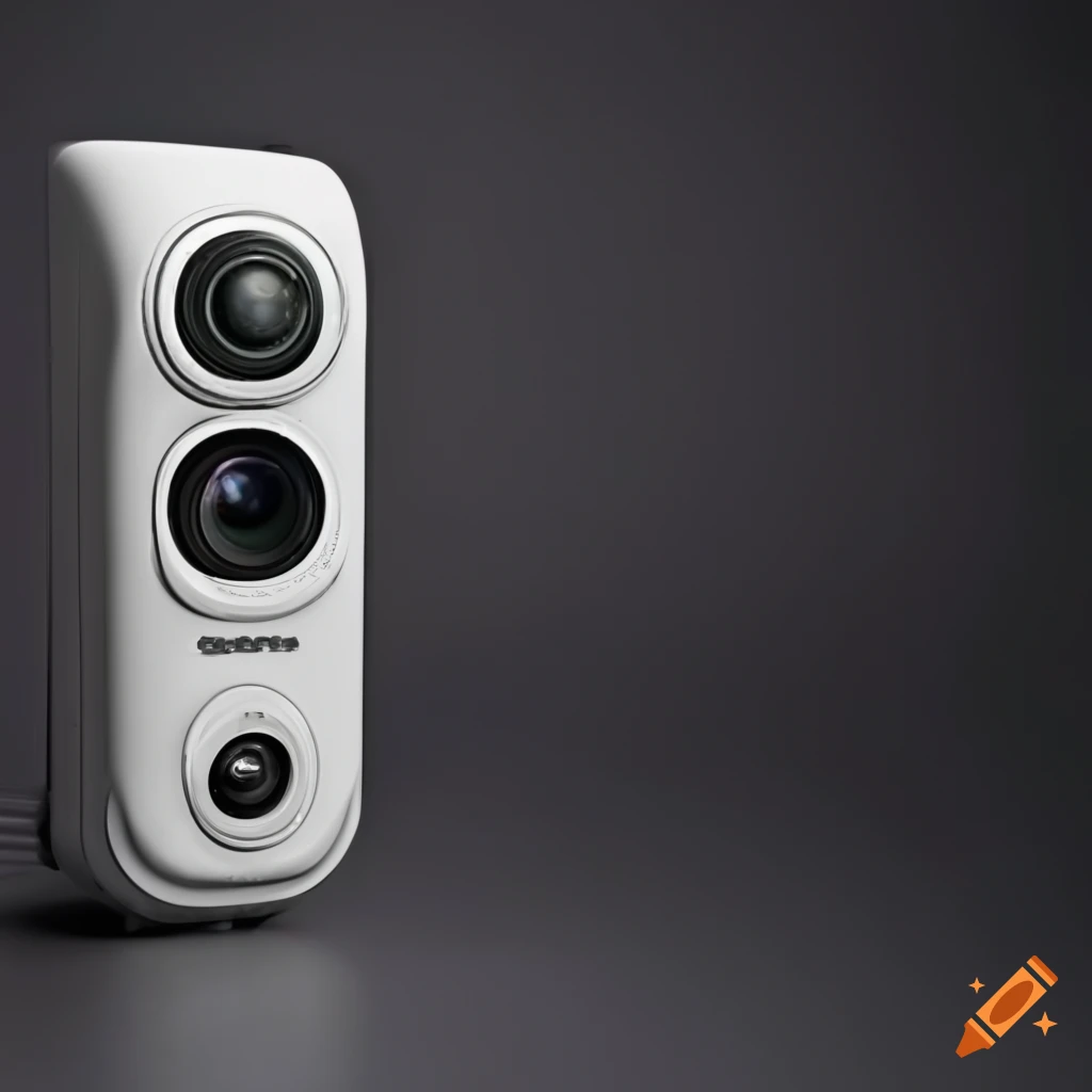 Vertical baby monitor with camera and screen