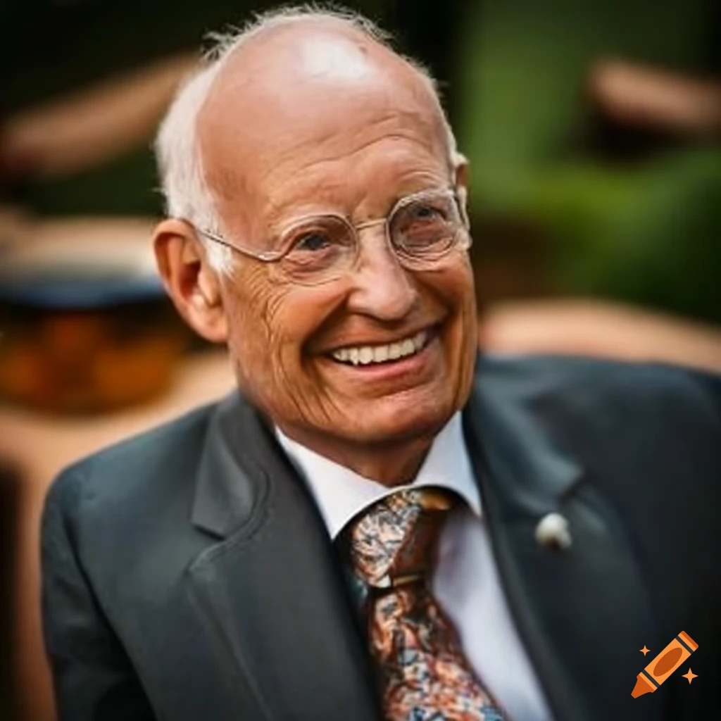 Politician Edmund Stoiber in a Bavarian beer garden