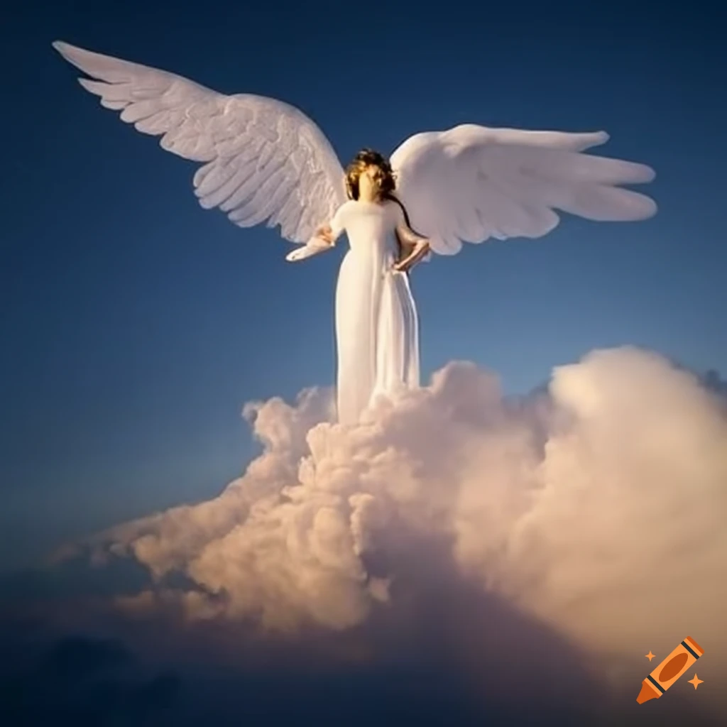 Angel in the clouds
