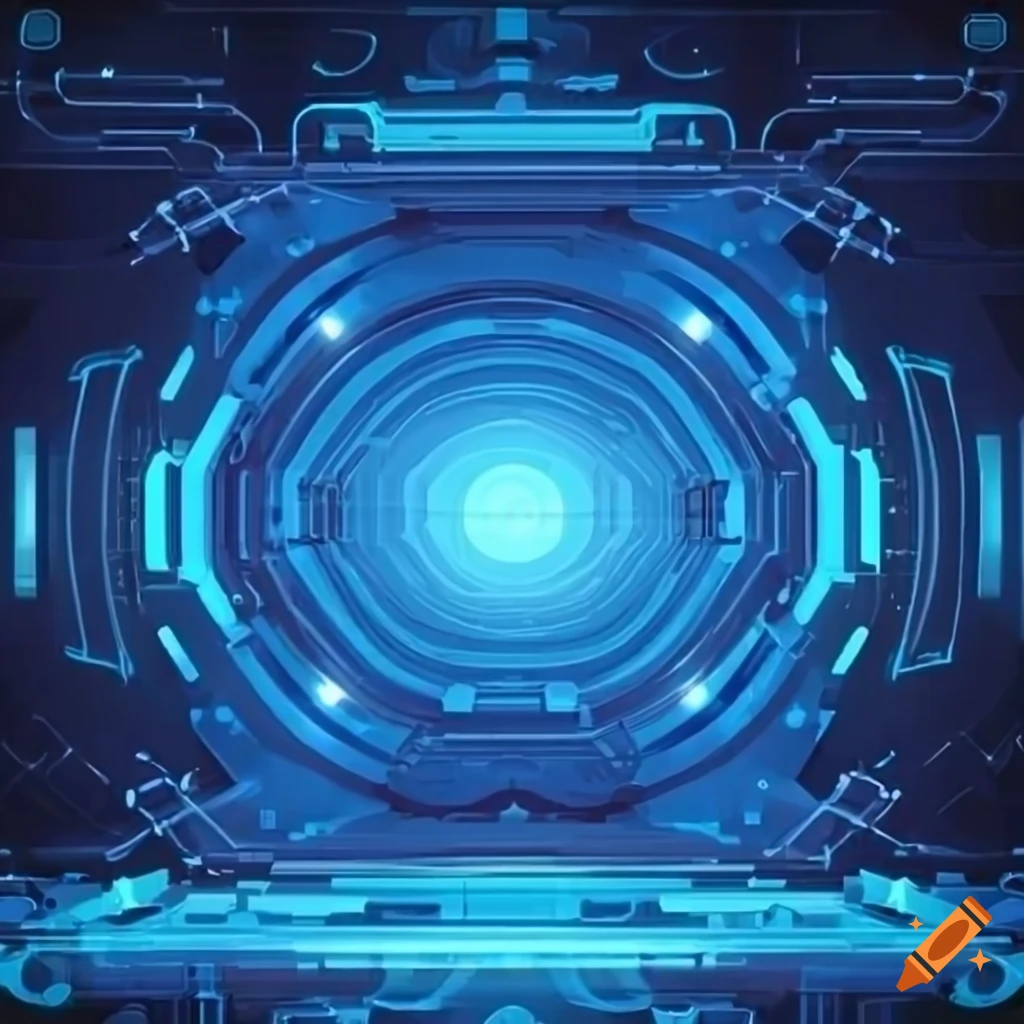 Blue technology background