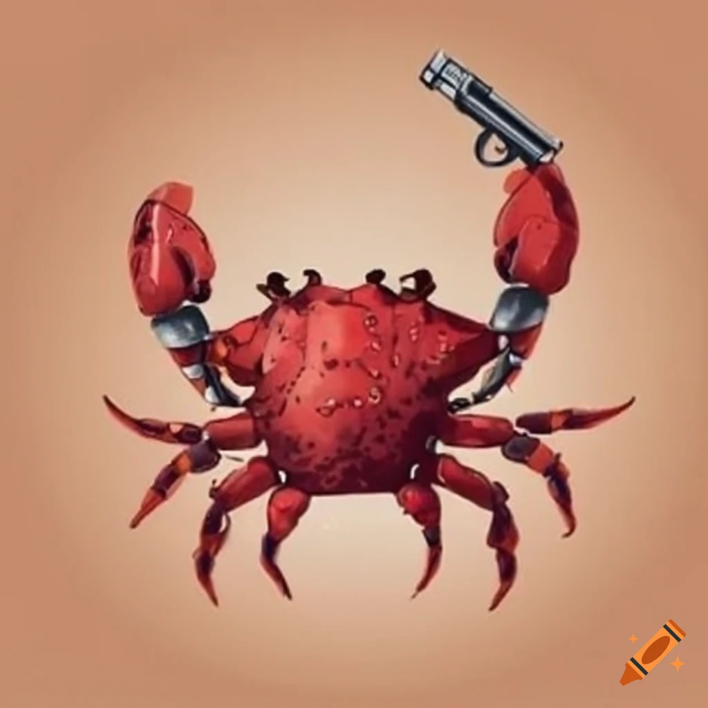 Crab holding guns