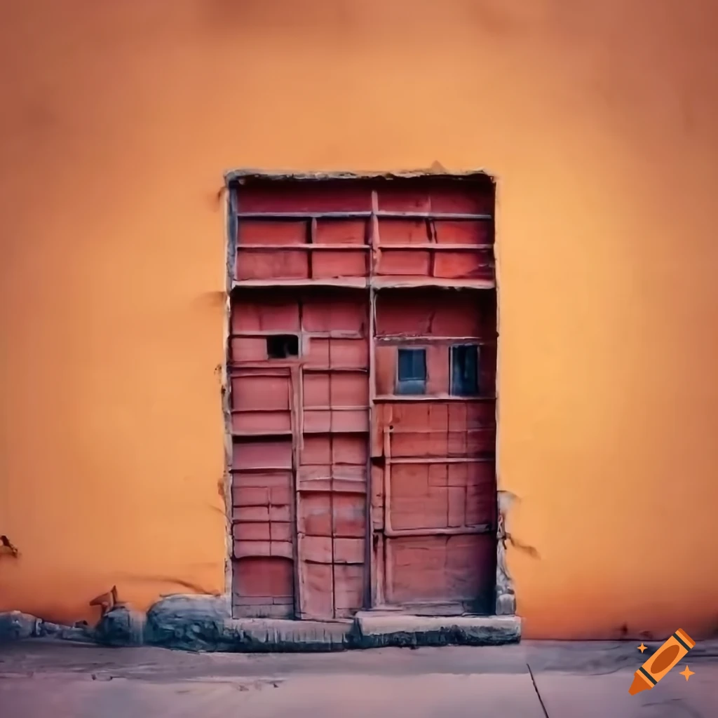 Texture atlas of small store and building facades from a Mexican small town