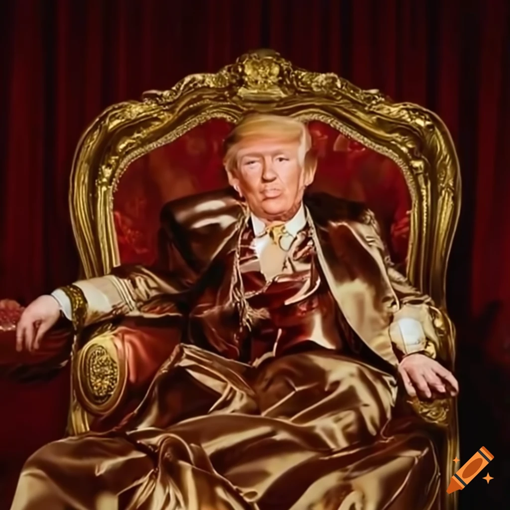 Satiric portrayal of a person in satin pajamas with mushrooms in an opulent penthouse suite