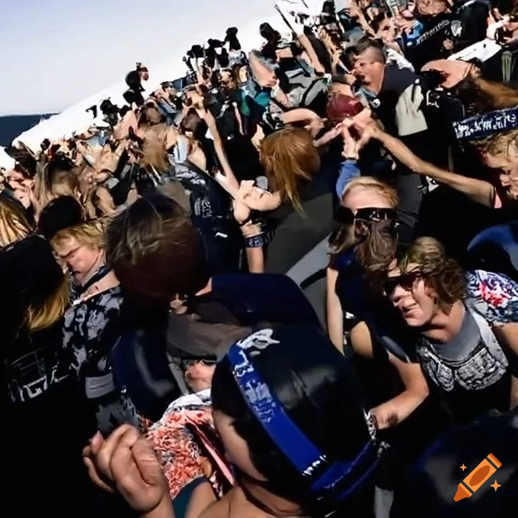 Jetpack racing on the Great Ocean Road with crowd reactions