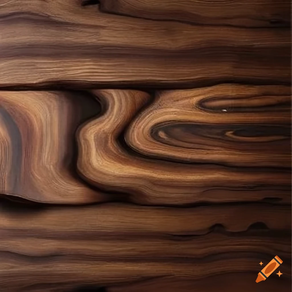 Rugged jagged black walnut wall art design on Craiyon