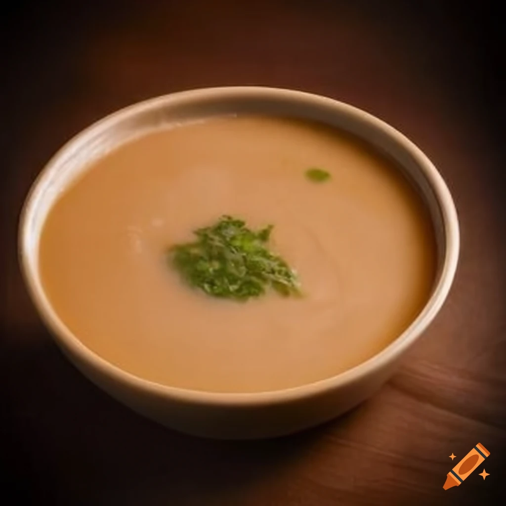 Tasty sepia-toned soup