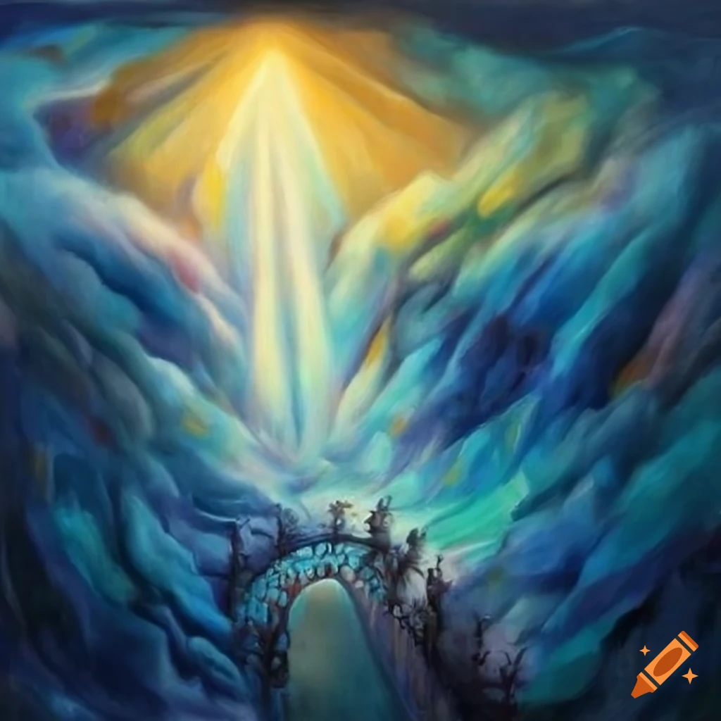 Majestic gates of heaven inspired by Rivera