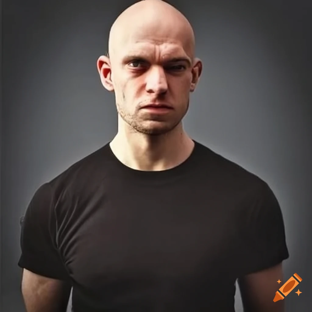 Muscular man with a black t-shirt