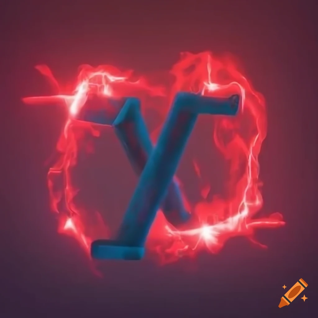 Giant cinematic red laser explosion in X shape