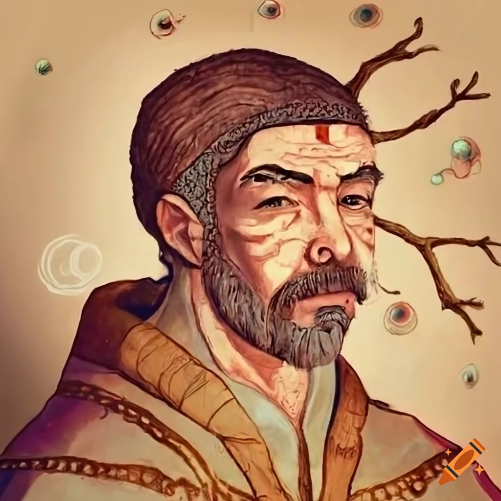 Evolution timeline fresco from last universal common ancestor to present-day man