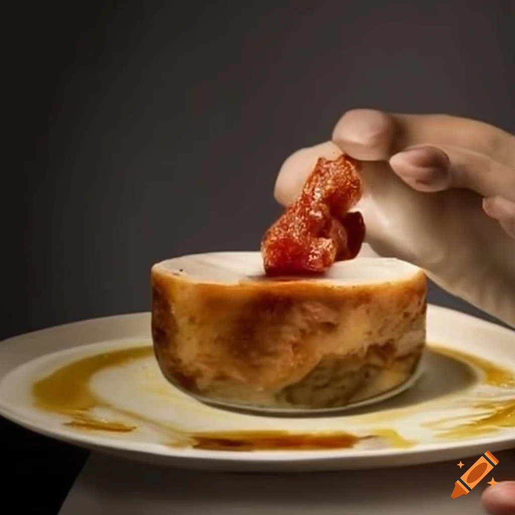 Dish of gourmet food