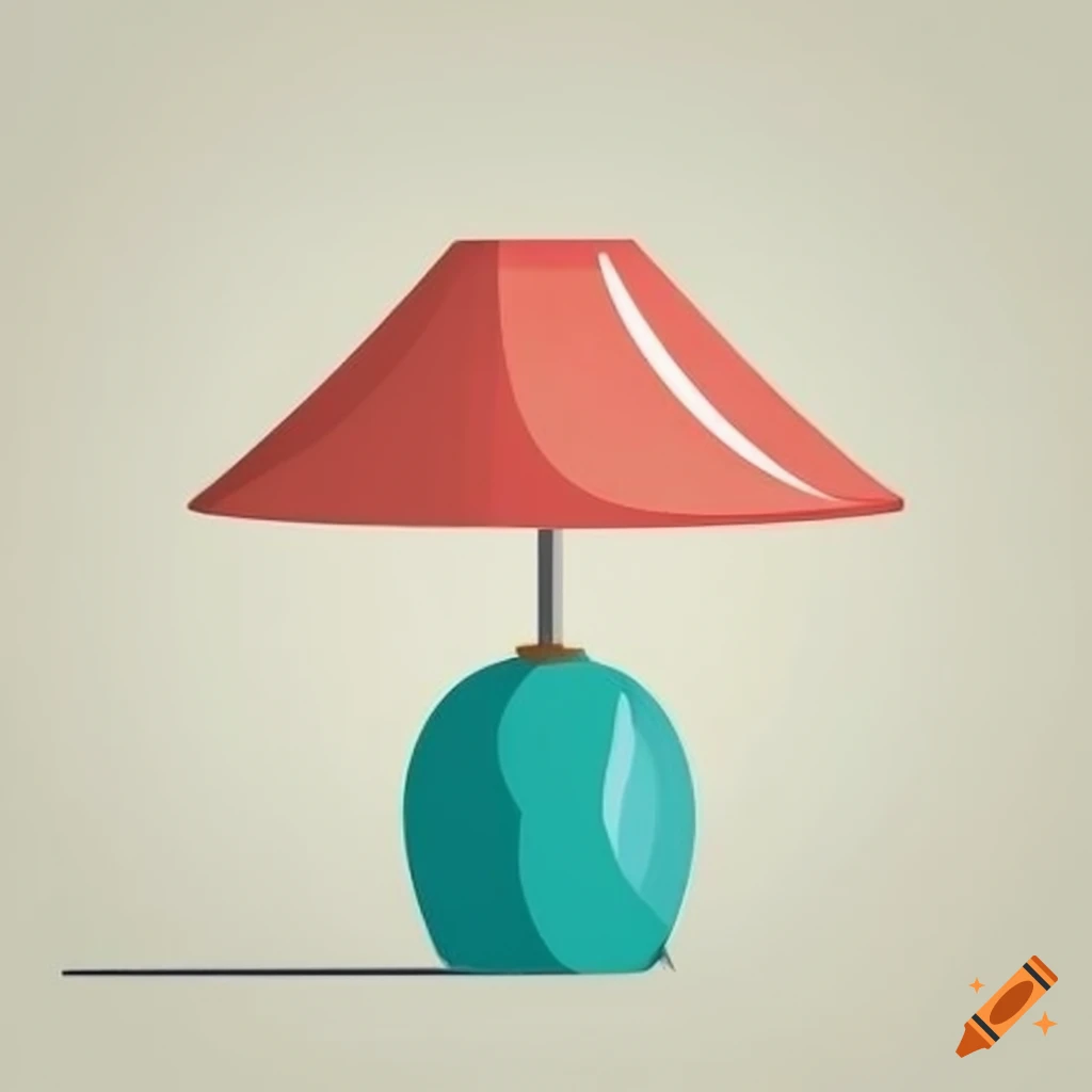 Flat style lamp design