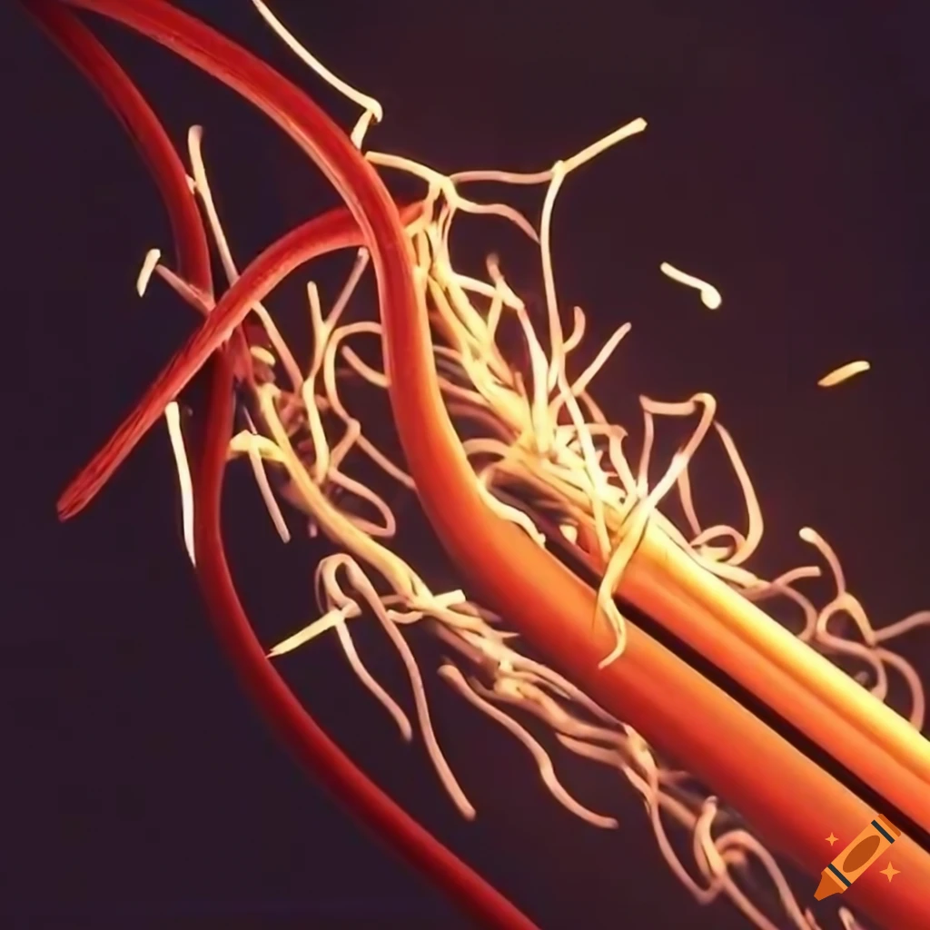 Electric wires with sparks
