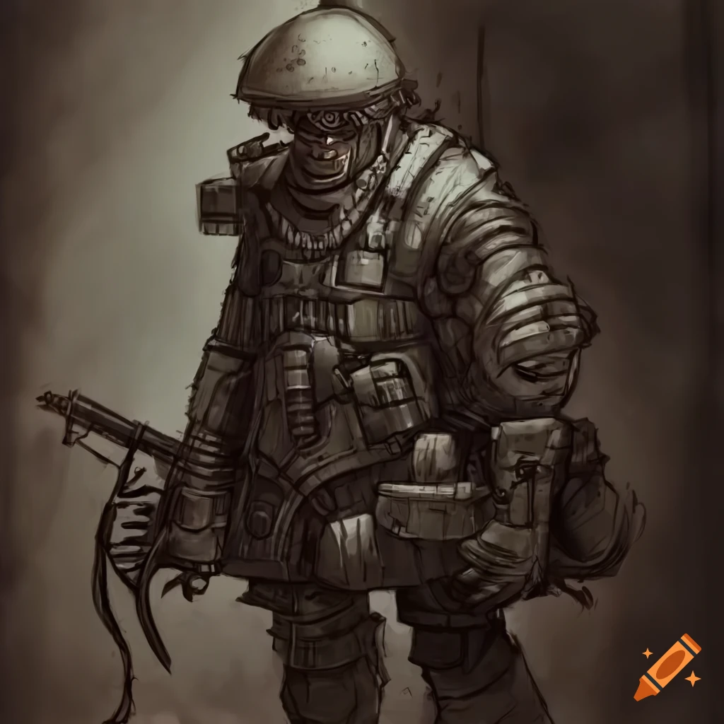 Dieselpunk soldier