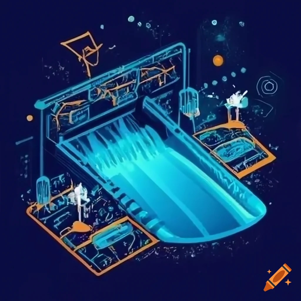 Innovative dam featuring IoT, Big Data, and AI water management technologies