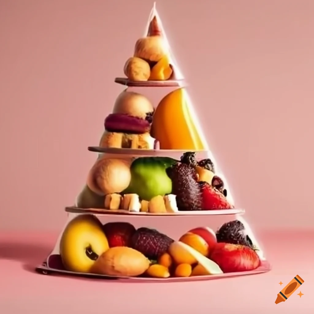 Food pyramid for a balanced diet for a 12-year-old child