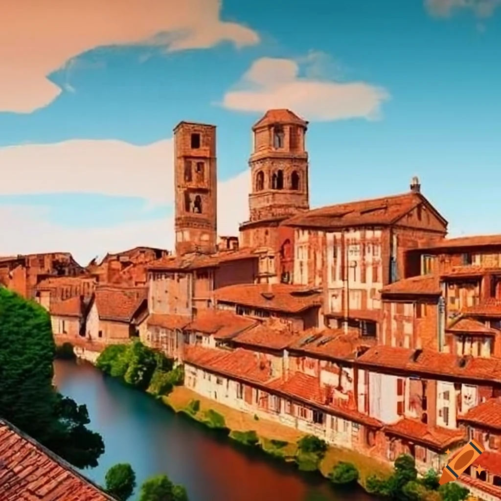 Poster of Montauban town in France
