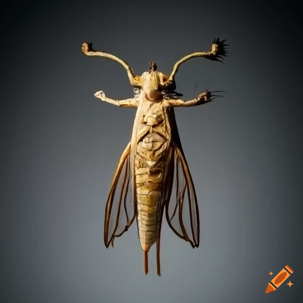 Cicada in ancient Chinese Tang period art style