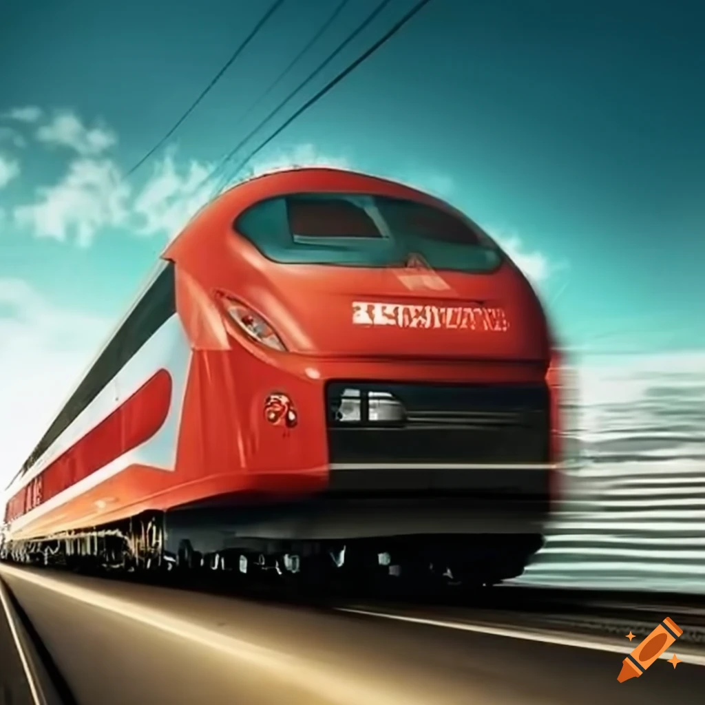 Transportation poster featuring bus, train, airplane, and car on Craiyon