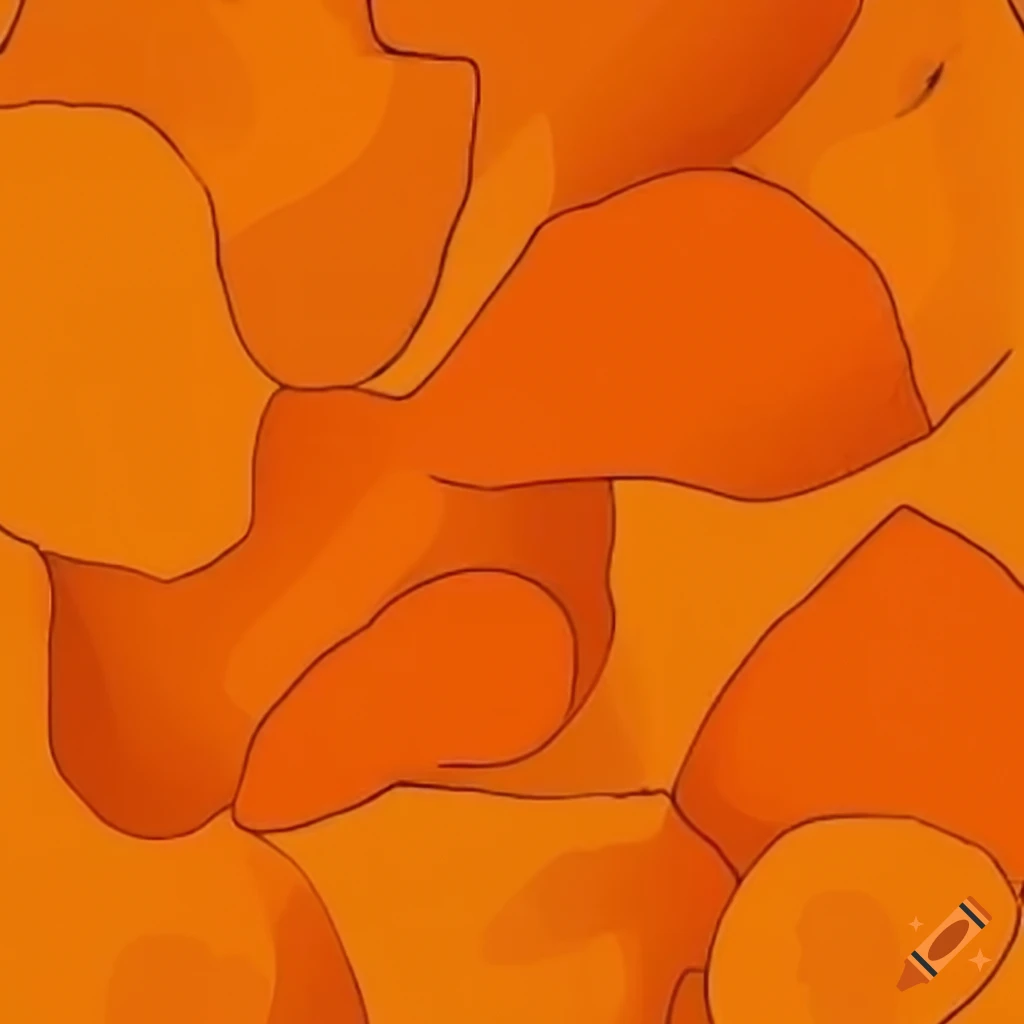 Abstract geometric orange shapes