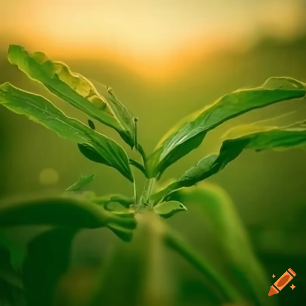 Farming with growing crops
