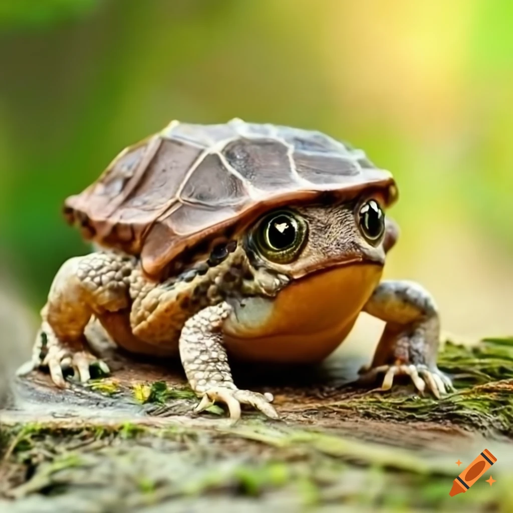 Mix of a toad and a turtle