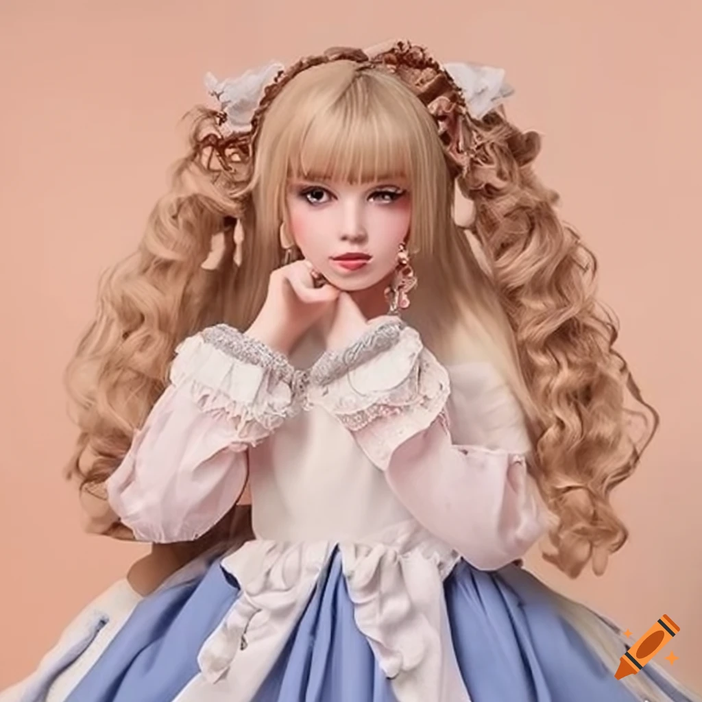 Lady With Blonde Curly Pigtails In Sweet Lolita Dress On Craiyon lady-with-blonde-curly-pigtails-in-sweet-lolita-dress-on-craiyon