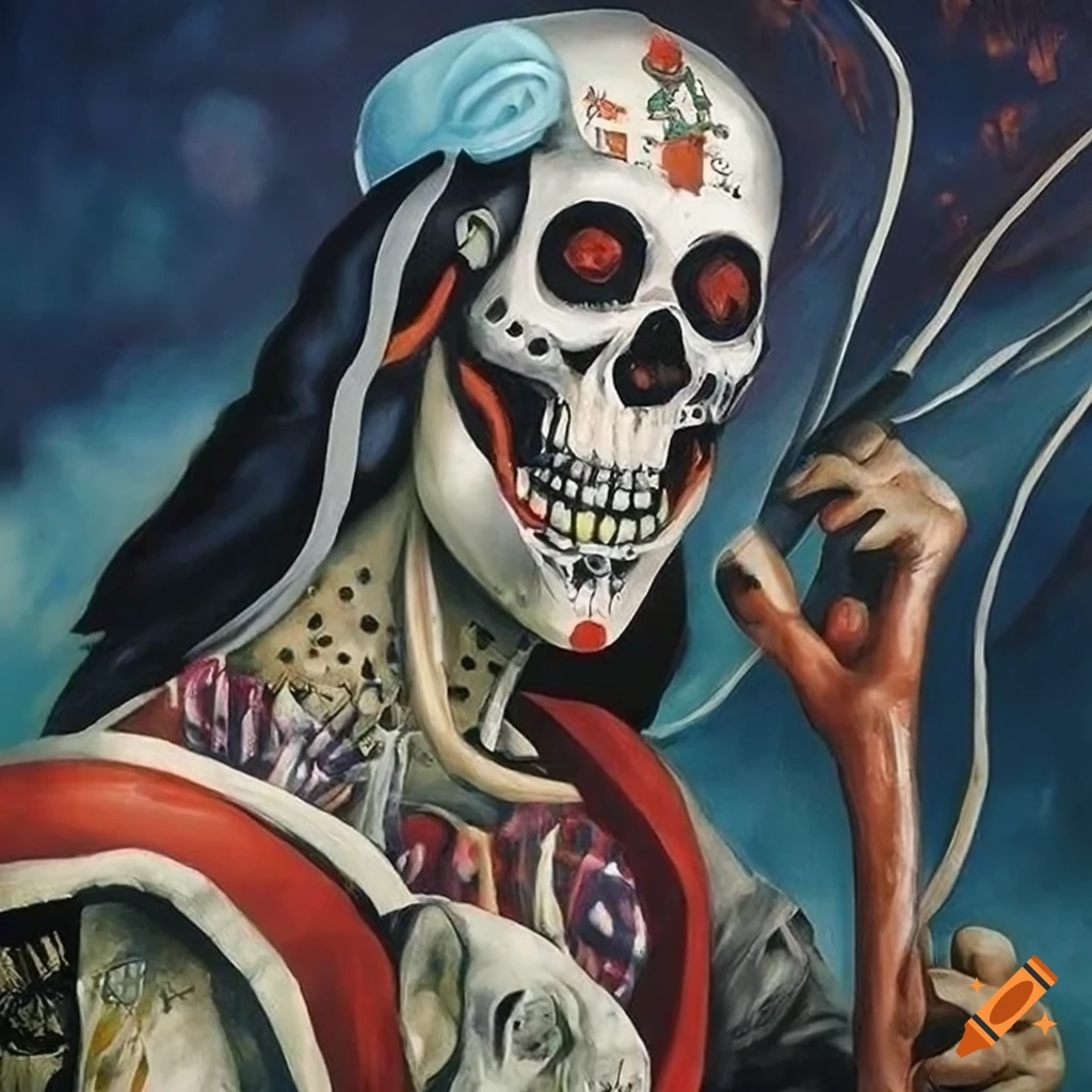 Santa Muerte Voodoo Loa Shunga lithograph artwork by various artists