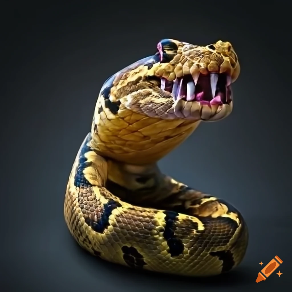 Angry python on Craiyon