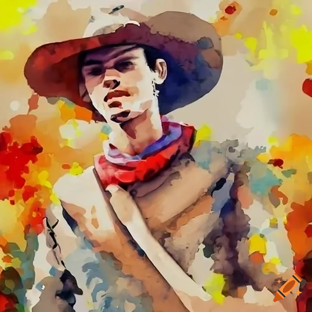 Young cowboy man