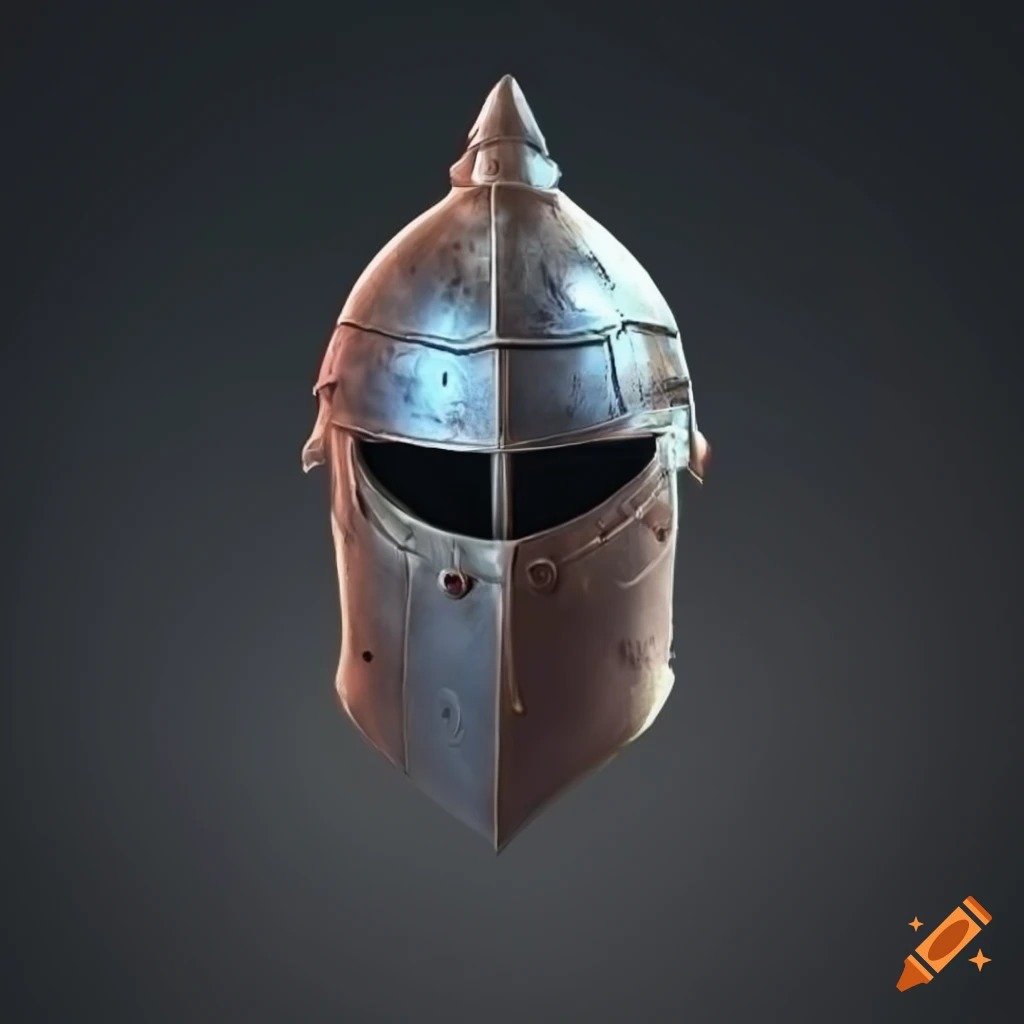 Unique knight helmet