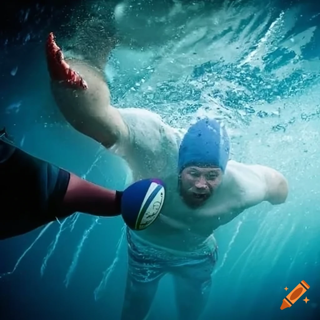 Rugby match on the water