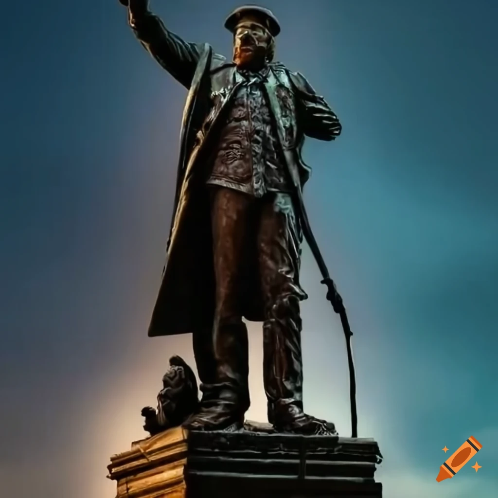 Ulysses S. Grant leading Union troops during the American Civil War statue