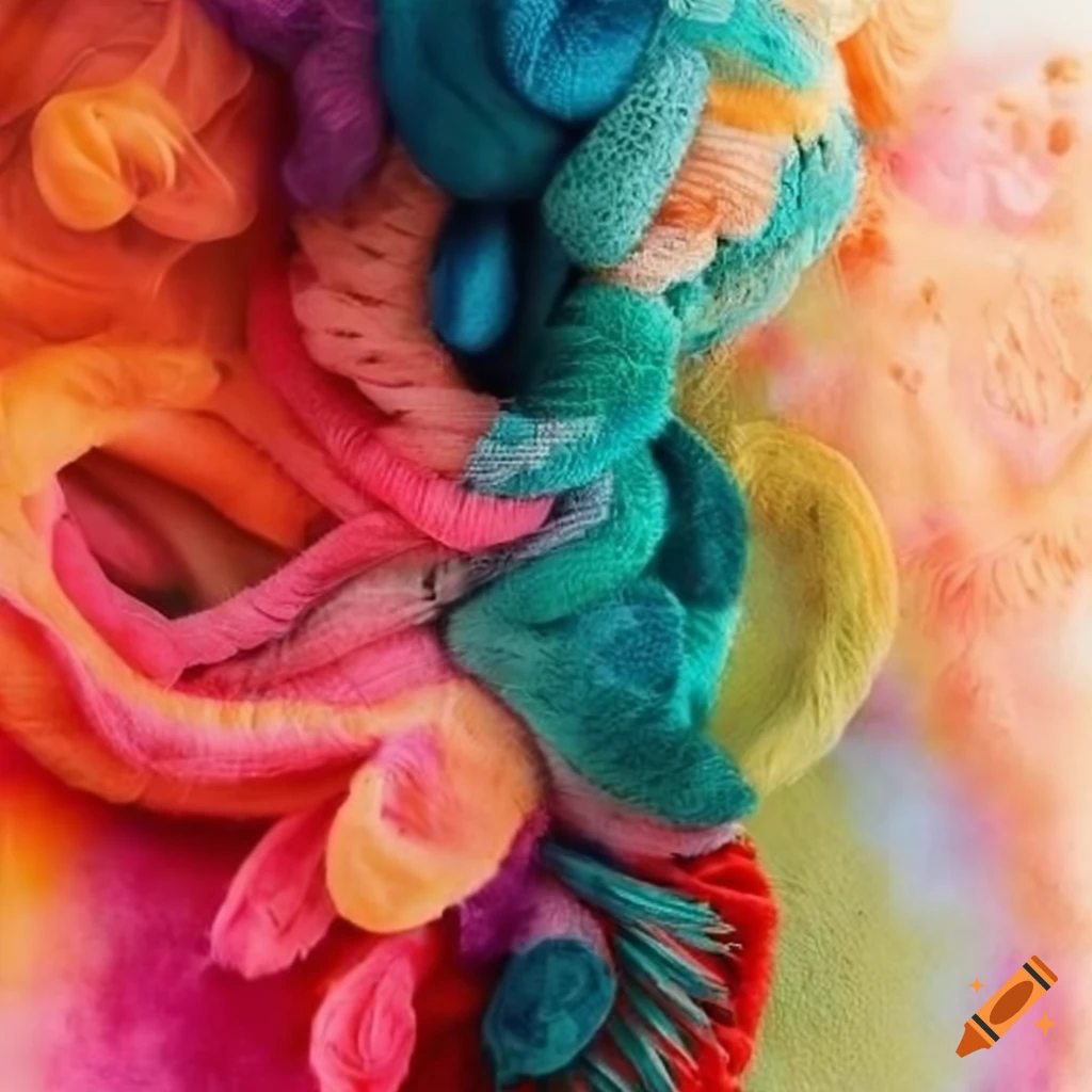 Fiber collage artwork