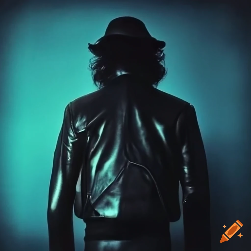 Art house film vibe with a 70's aesthetic and leather jacket