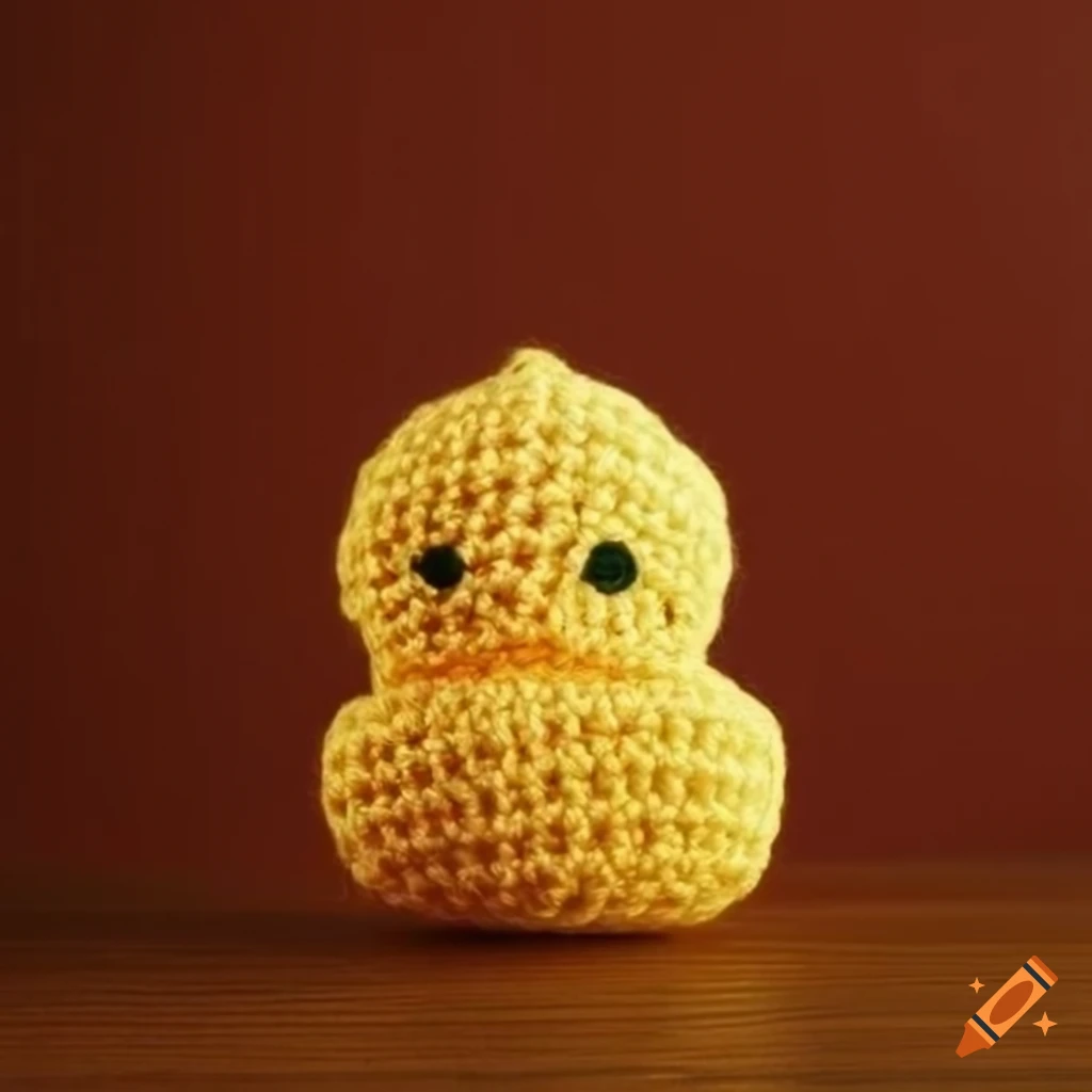 Amigurumi lemon discord symbol in vintage style