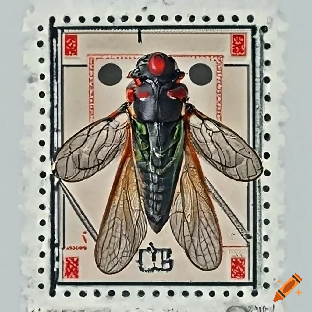 US Postage Stamp First Day Cover commemorating Cicadas