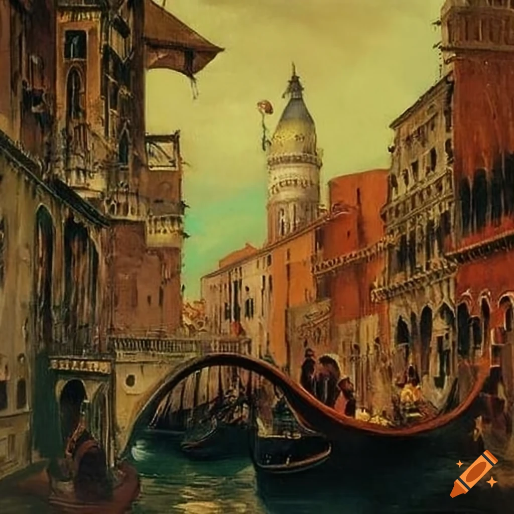 Karneval Venedig painting by Max Ernst