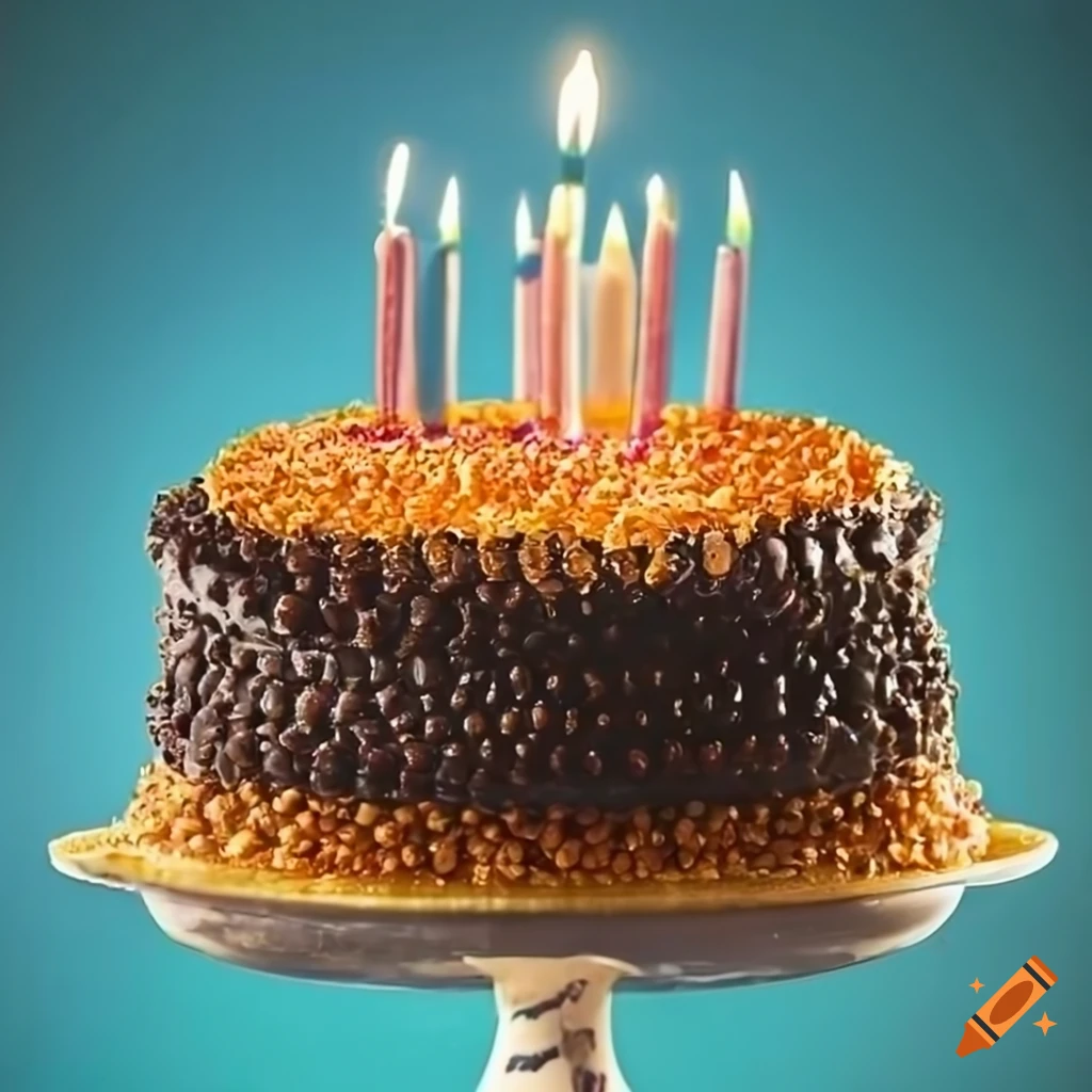 Birthday caviar cake