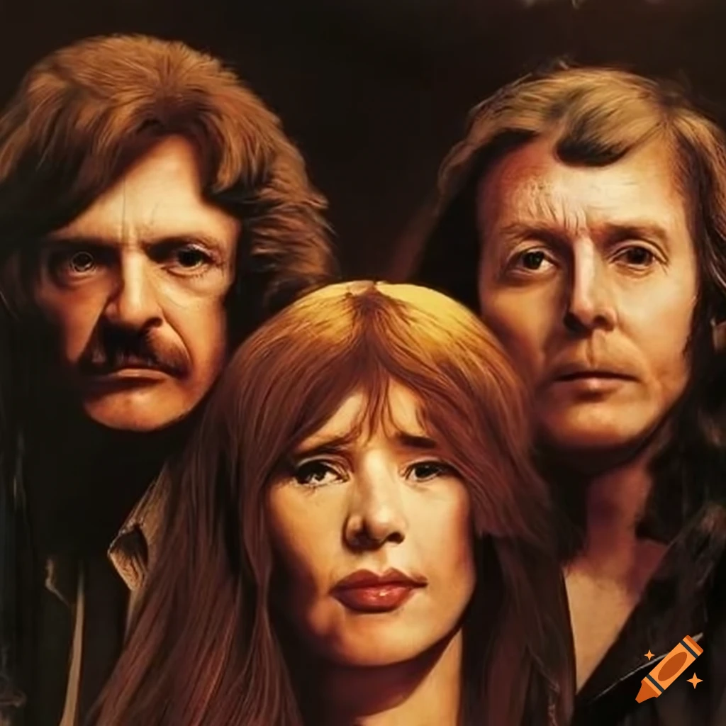 Album cover for 1970's band Diddler's Daughter on Craiyon